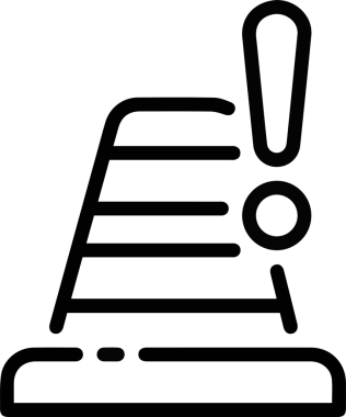 Dikkat simgesi simgesi vektör resimleme uyarısı