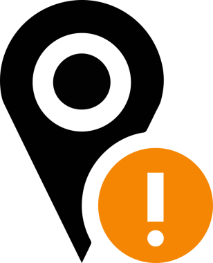 Dikkat simgesi simgesi vektör resimleme uyarısı