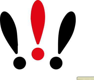 Dikkat simgesi simgesi vektör resimleme uyarısı