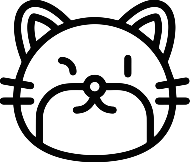 Kedi simgesi vektör resim çizimi