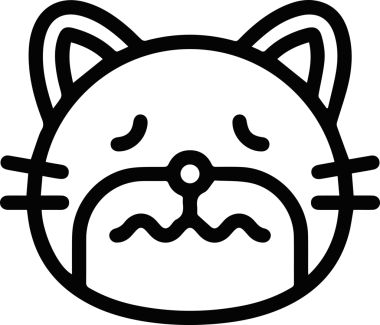 Kedi simgesi vektör resim çizimi