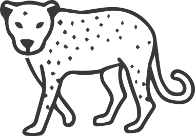 Kedi simgesi vektör resim çizimi