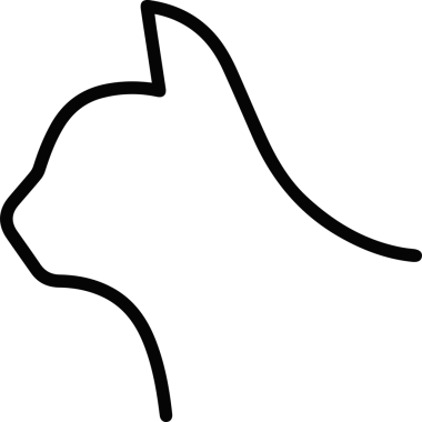 Kedi simgesi vektör resim çizimi