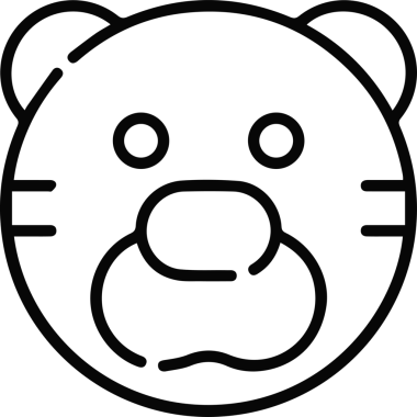 Kedi simgesi vektör resim çizimi