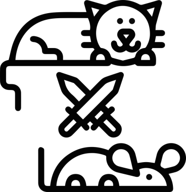 Kedi simgesi vektör resim çizimi