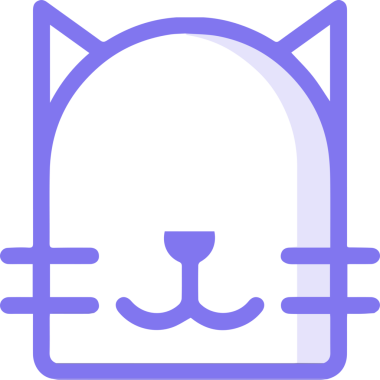 Kedi simgesi vektör resim çizimi