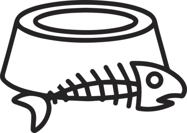 Kedi simgesi vektör resim çizimi