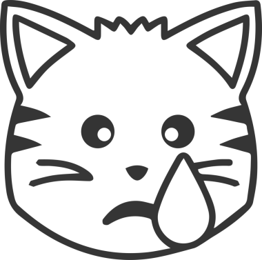 Kedi simgesi vektör resim çizimi