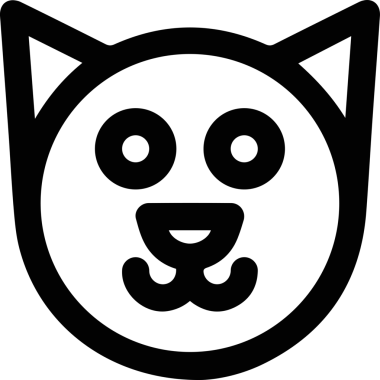 Kedi simgesi vektör resim çizimi