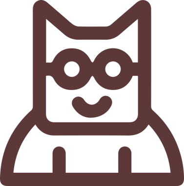 Kedi simgesi vektör resim çizimi