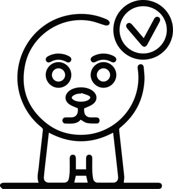 Kedi simgesi vektör resim çizimi