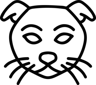 Kedi simgesi vektör resim çizimi