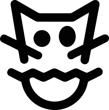 Kedi simgesi vektör resim çizimi