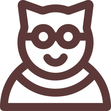 Kedi simgesi vektör resim çizimi