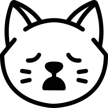 Kedi simgesi vektör resim çizimi