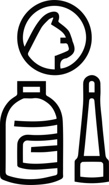 Kedi simgesi vektör resim çizimi