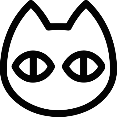 Kedi simgesi vektör resim çizimi