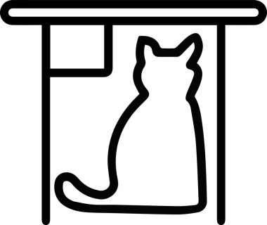 Kedi simgesi vektör resim çizimi