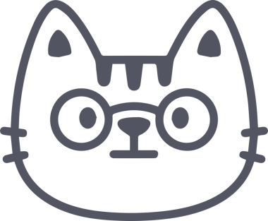 Kedi simgesi vektör resim çizimi