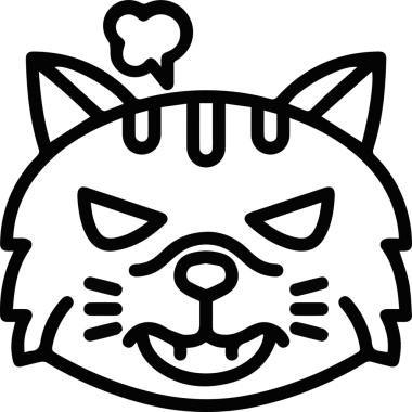 Kedi simgesi vektör resim çizimi