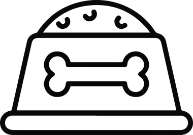 Kedi simgesi vektör resim çizimi