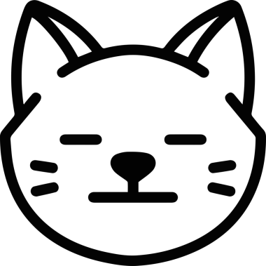 Kedi simgesi vektör resim çizimi