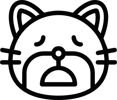 Kedi simgesi vektör resim çizimi