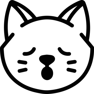 Kedi simgesi vektör resim çizimi