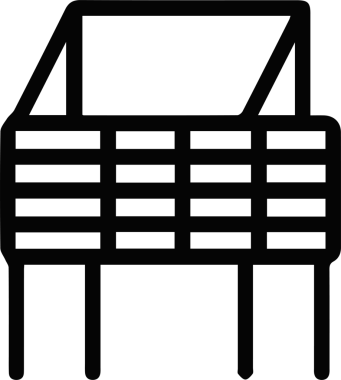 Kedi simgesi vektör resim çizimi