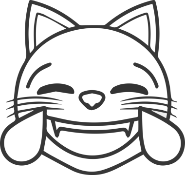 Kedi simgesi vektör resim çizimi