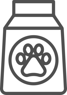 Kedi simgesi vektör resim çizimi