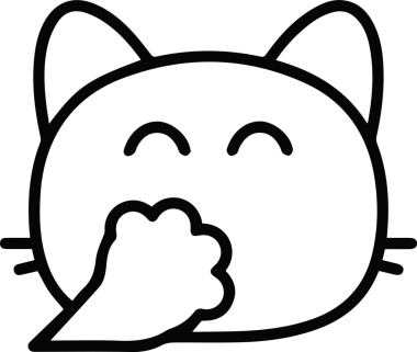 Kedi simgesi vektör resim çizimi