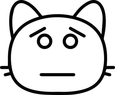 Kedi simgesi vektör resim çizimi