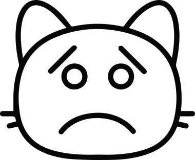 Kedi simgesi vektör resim çizimi