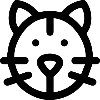 Kedi simgesi vektör resim çizimi