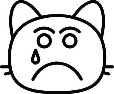 Kedi simgesi vektör resim çizimi