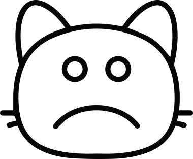 Kedi simgesi vektör resim çizimi