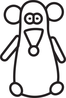 Kedi simgesi vektör resim çizimi