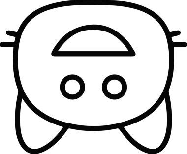 Kedi simgesi vektör resim çizimi