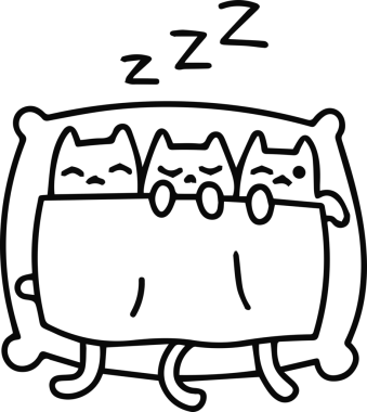 Kedi simgesi vektör resim çizimi