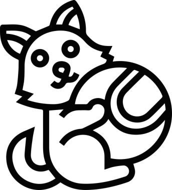 Kedi simgesi vektör resim çizimi