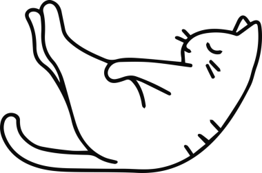 Kedi simgesi vektör resim çizimi