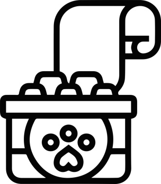 Kedi simgesi vektör resim çizimi