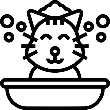 Kedi simgesi vektör resim çizimi