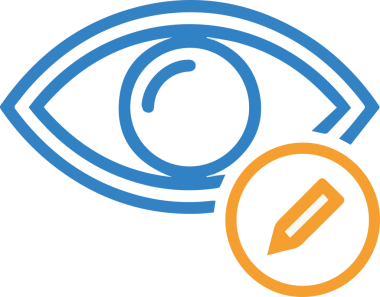 Göz simgesi vektör resmi illüstrasyonu