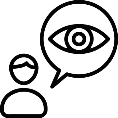 Göz simgesi vektör resmi illüstrasyonu