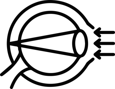 Göz simgesi vektör resmi illüstrasyonu