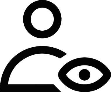 Göz simgesi vektör resmi illüstrasyonu