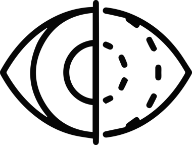 Göz simgesi vektör resmi illüstrasyonu