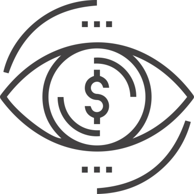 Göz simgesi vektör resmi illüstrasyonu